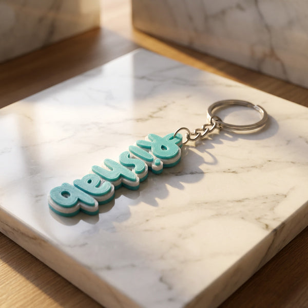 Dual Colour Keychain